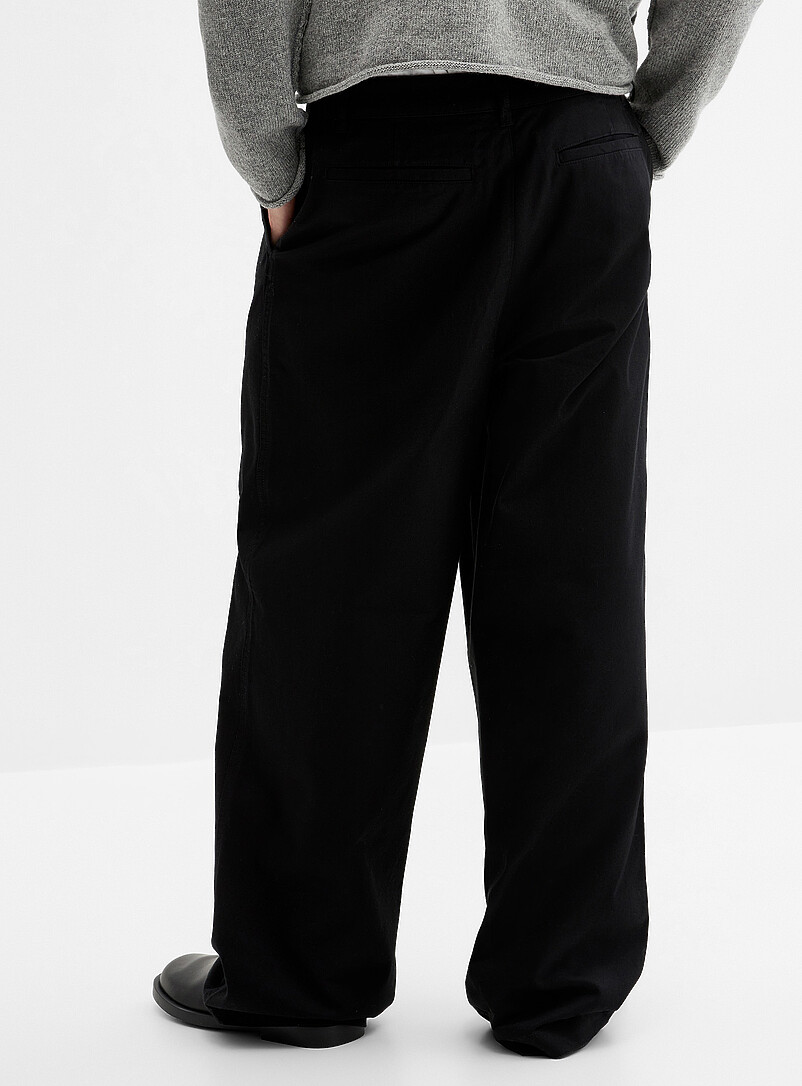 Djab Ivory/Cream Beige Stretch recycled cotton chinos <b>Camden fit - Baggy</b> for men