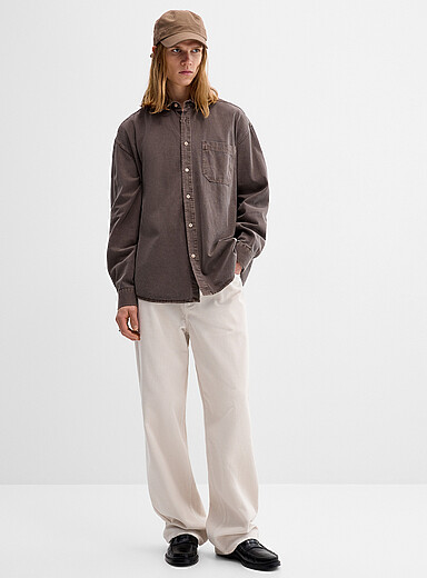 Djab Off White Corduroy 5-pocket pant <b>Wynwood fit - Relaxed</b> for men