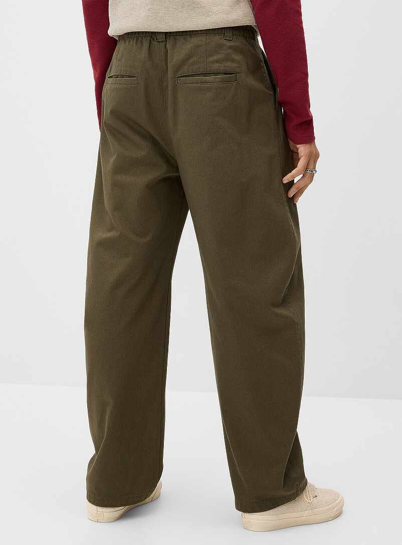 Pleated brushed twill chinos Malasaña fit - Barrel | Djab | | Simons