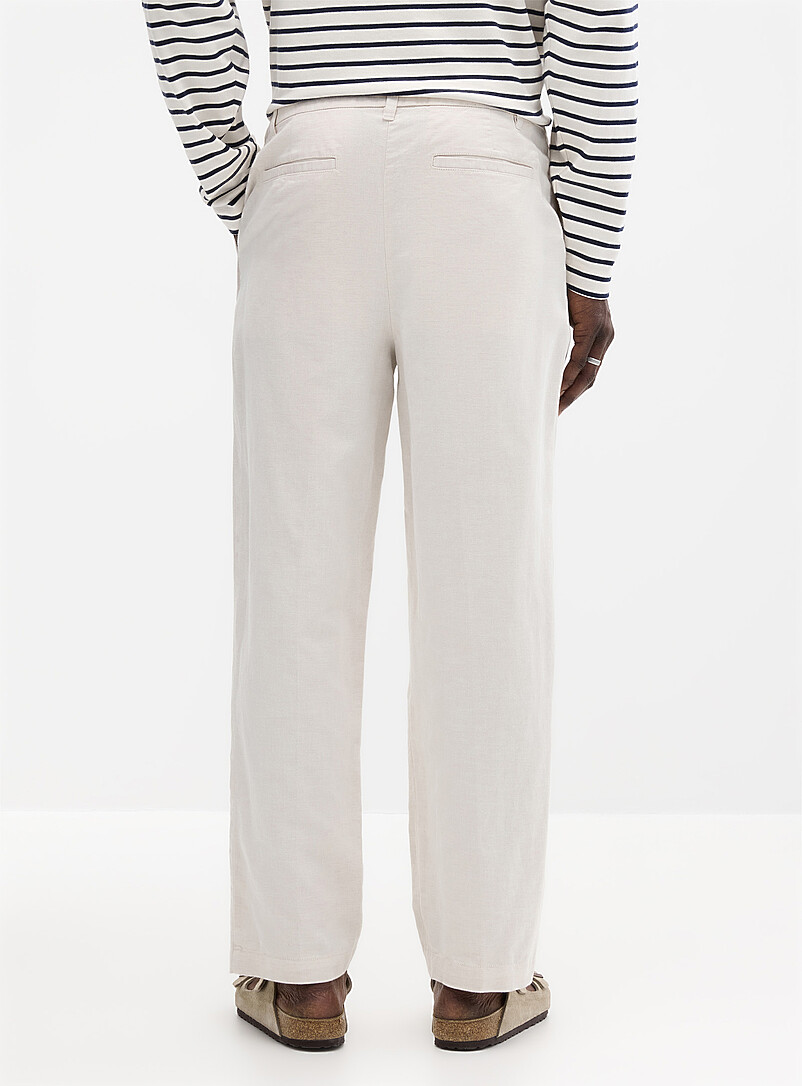 Cotton-linen pant Reykjavik fit - Tapered with pleats product image 3
