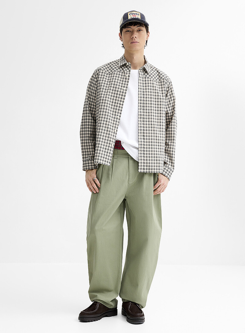 Brushed Twill Pleated Chinos Malasaña Fit - Barrel