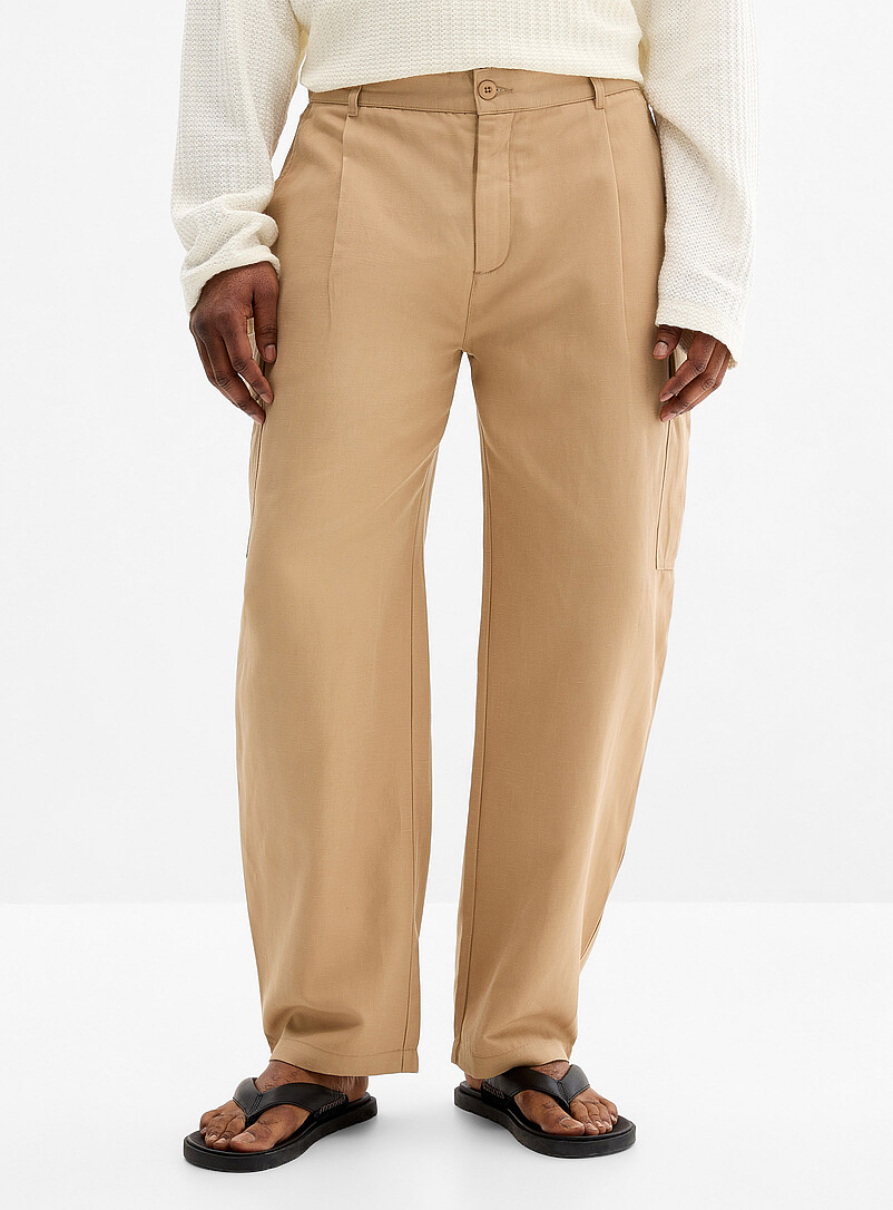 Touch of linen cargo pant Madrid fit - Barrel product image 2