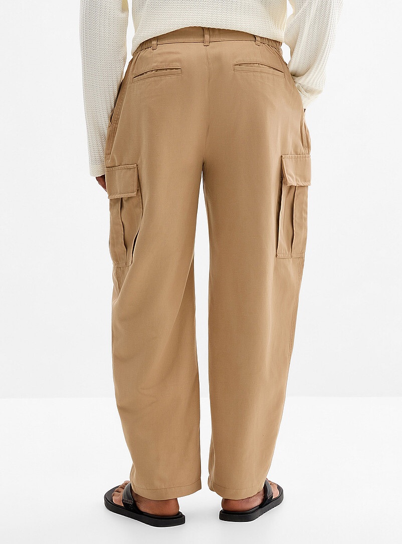 Touch of linen cargo pant Madrid fit - Barrel product image 3
