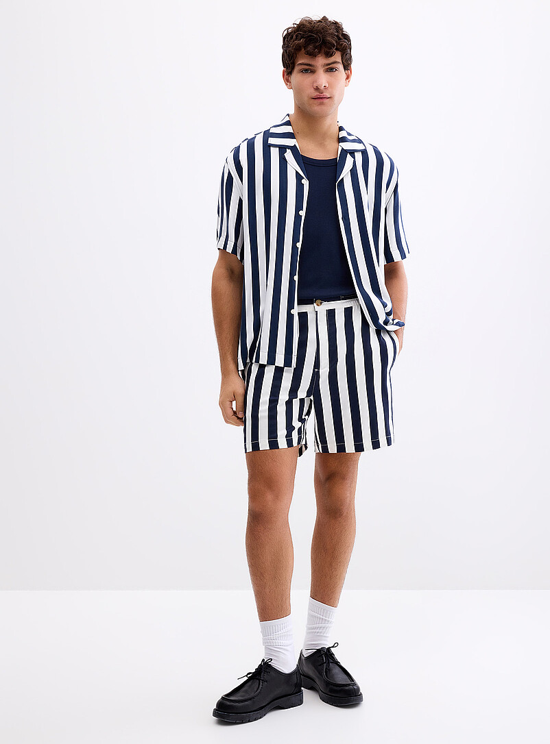Parasol-Stripe Short Inseam: 6" (15.5 Cm)