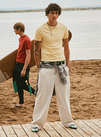 Stretch recycled cotton chinos <b>Camden fit - Baggy</b>