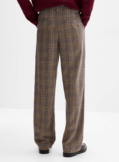 Heritage check flannel pant <b>Paris fit - Relaxed high rise</b>