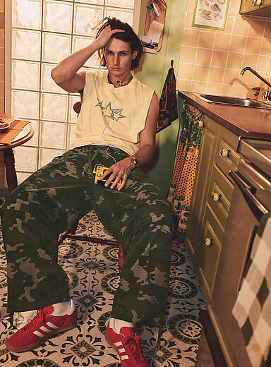 Le cargo convertible ripstop camo Coupe baggy <b>Importation de S&eacute;oul</b>