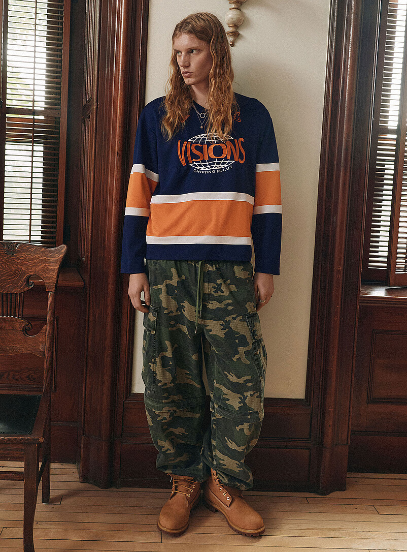 Camo ripstop convertible cargo pant Baggy fit Imported from Seoul product image (primary)