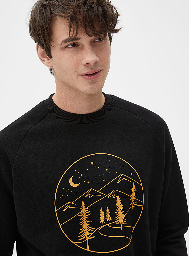 Le 31 Copper Nature exploration sweatshirt for men