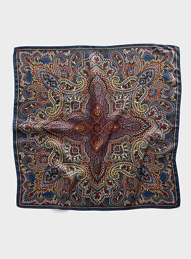 Le foulard paisley pure soie
