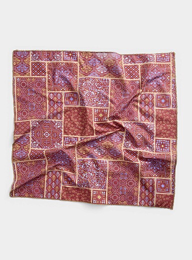 Baroque tile 100% cotton scarf