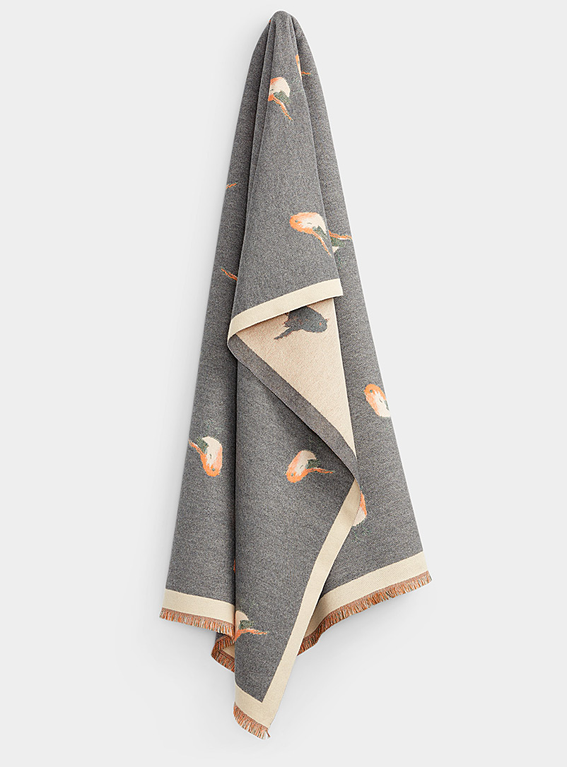 Simons Grey Enchanting nightingale scarf for women