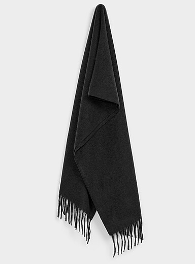 L'&eacute;charpe tricot crois&eacute; unie
