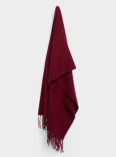 L'&eacute;charpe tricot crois&eacute; unie