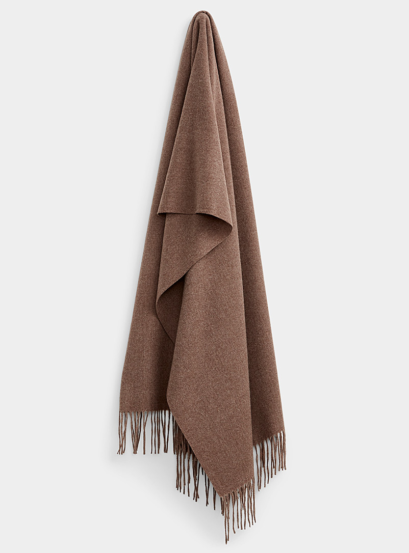 Simons Brown Solid-coloured scarf for women