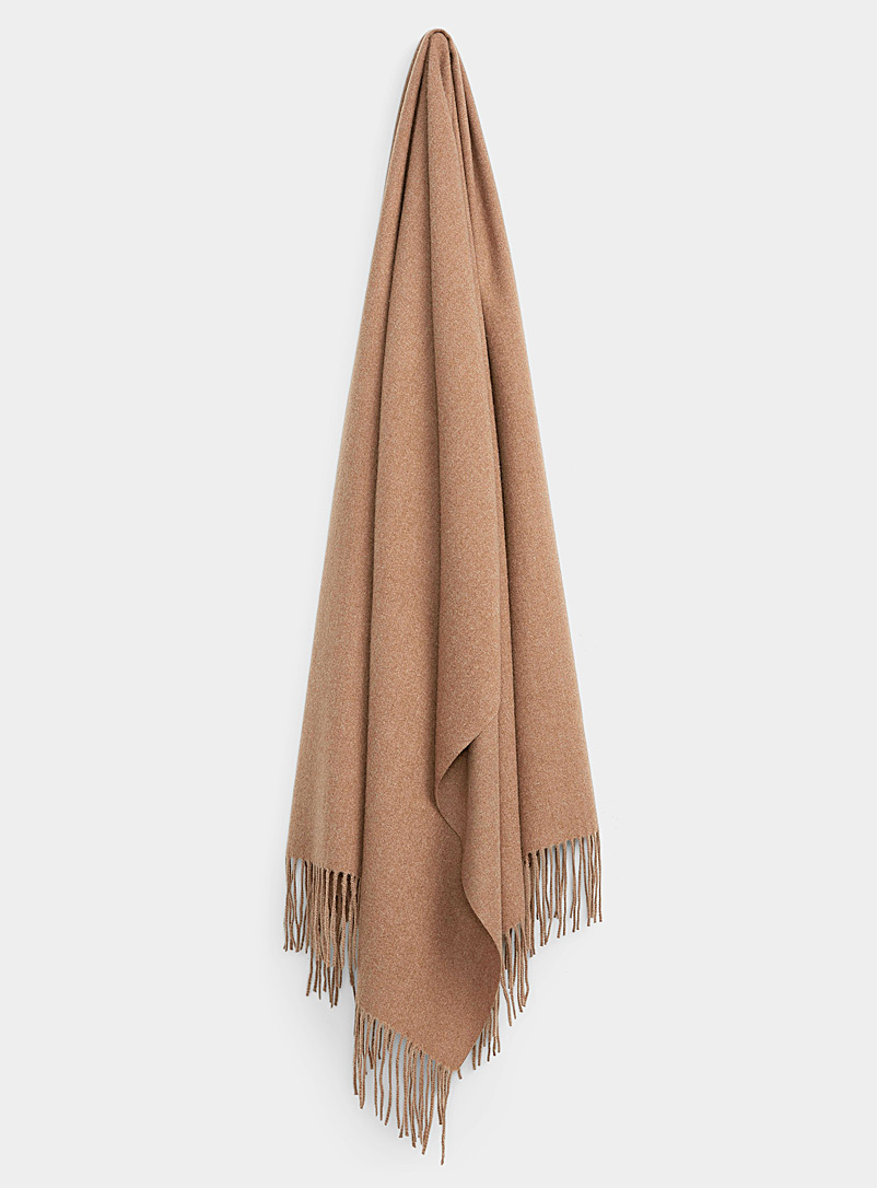 Simons Honey/Camel Solid-coloured scarf for women