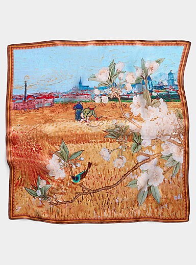 Landscape painting scarf