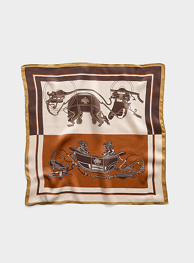 Le foulard chariot abstrait