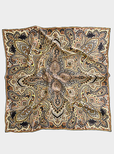 Le grand foulard paisley pure soie