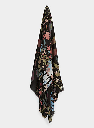 Colourful fine cashmere scarf, Simons