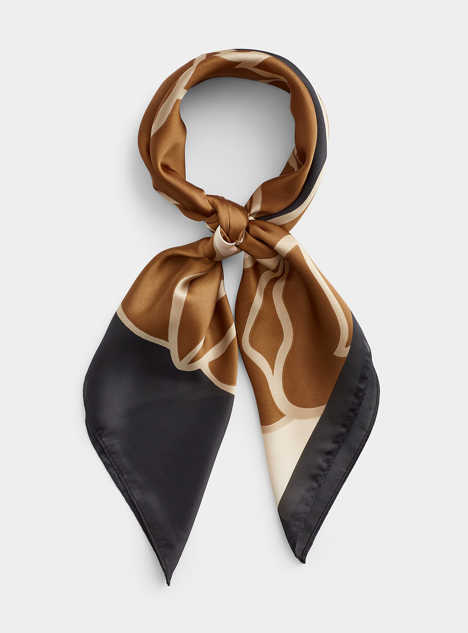 Simons - Women's Golden floral scarf