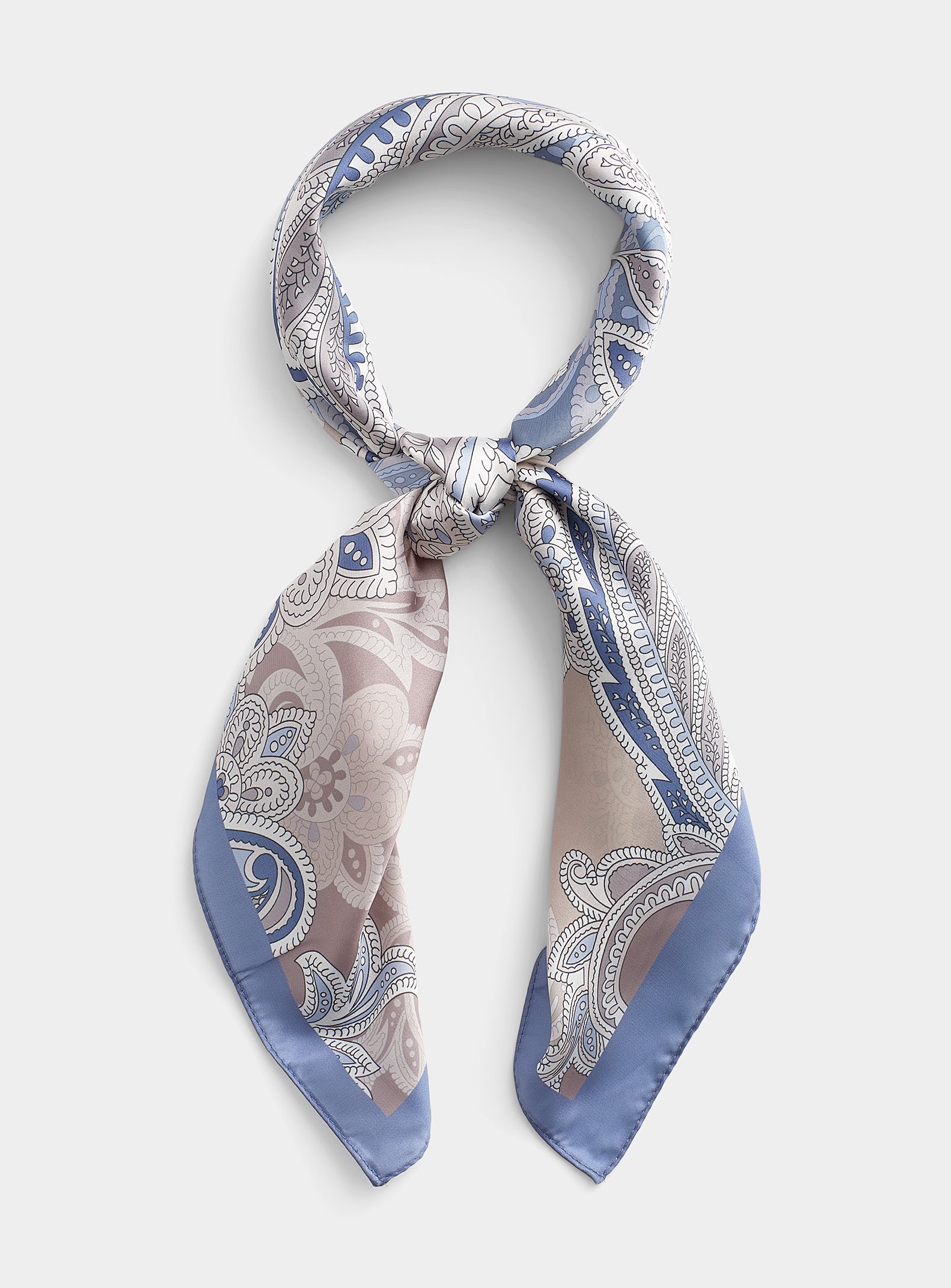 Simons - Women's Bluish paisley scarf