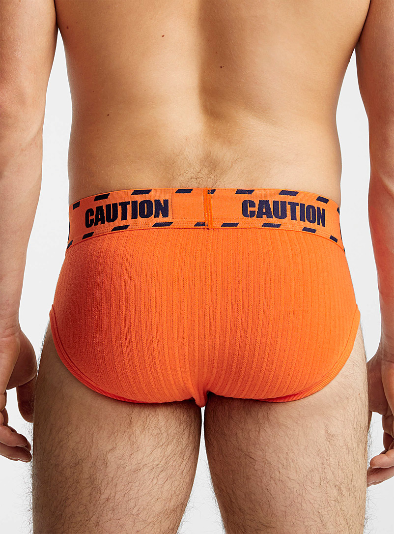 C-in2 Orange Caution brief for men