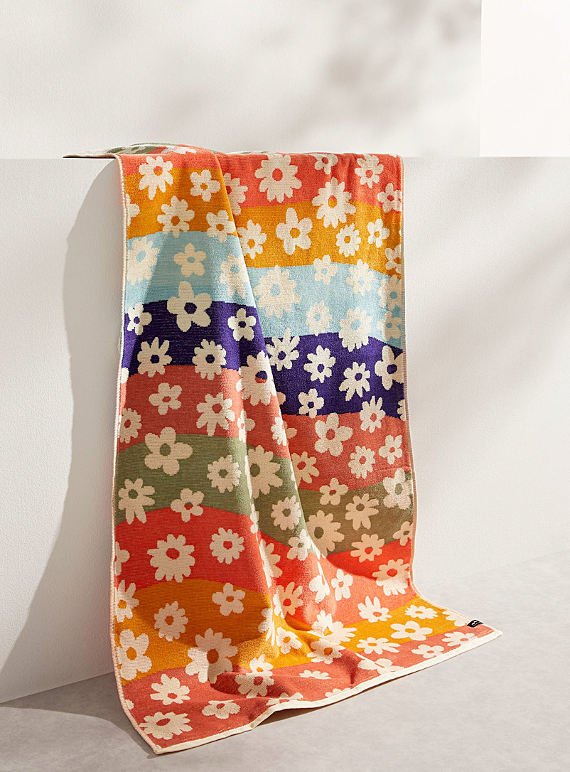Slowtide: La serviette de plage fleurs Joplin 76 x 152 cm Assorti