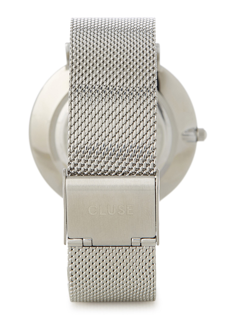 Cluse Silver Bohème metallic watch for women