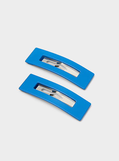 Les barrettes rectangulaires mates Ensemble de 2