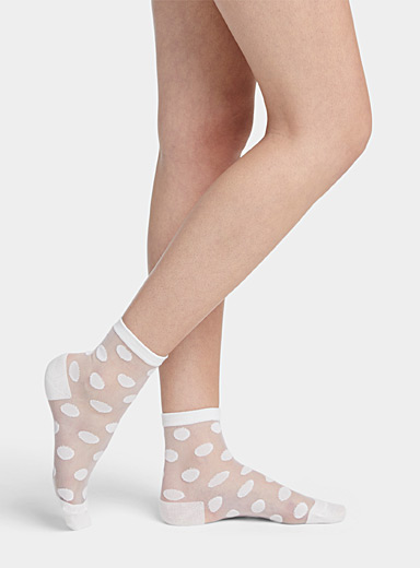 Hosiery & Socks, Diamond Pattern Sheer Tights