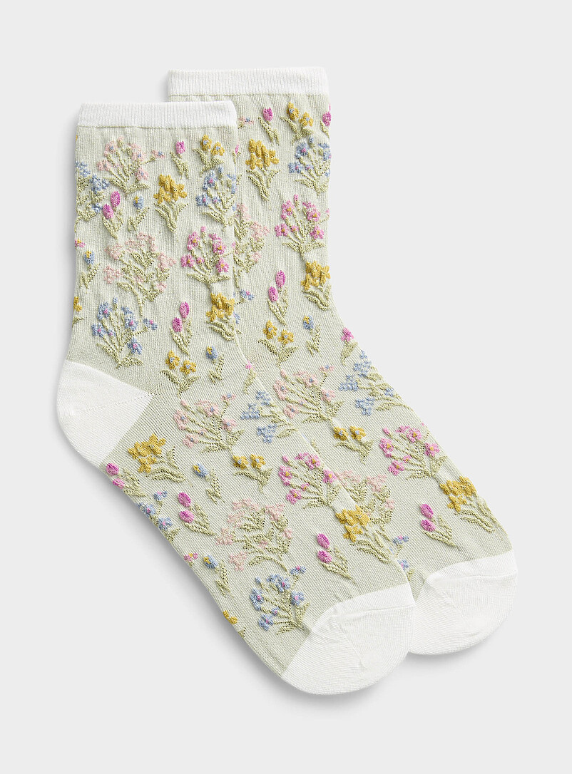 Spring Blossom Socks