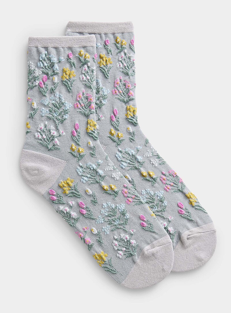 Spring Blossom Socks