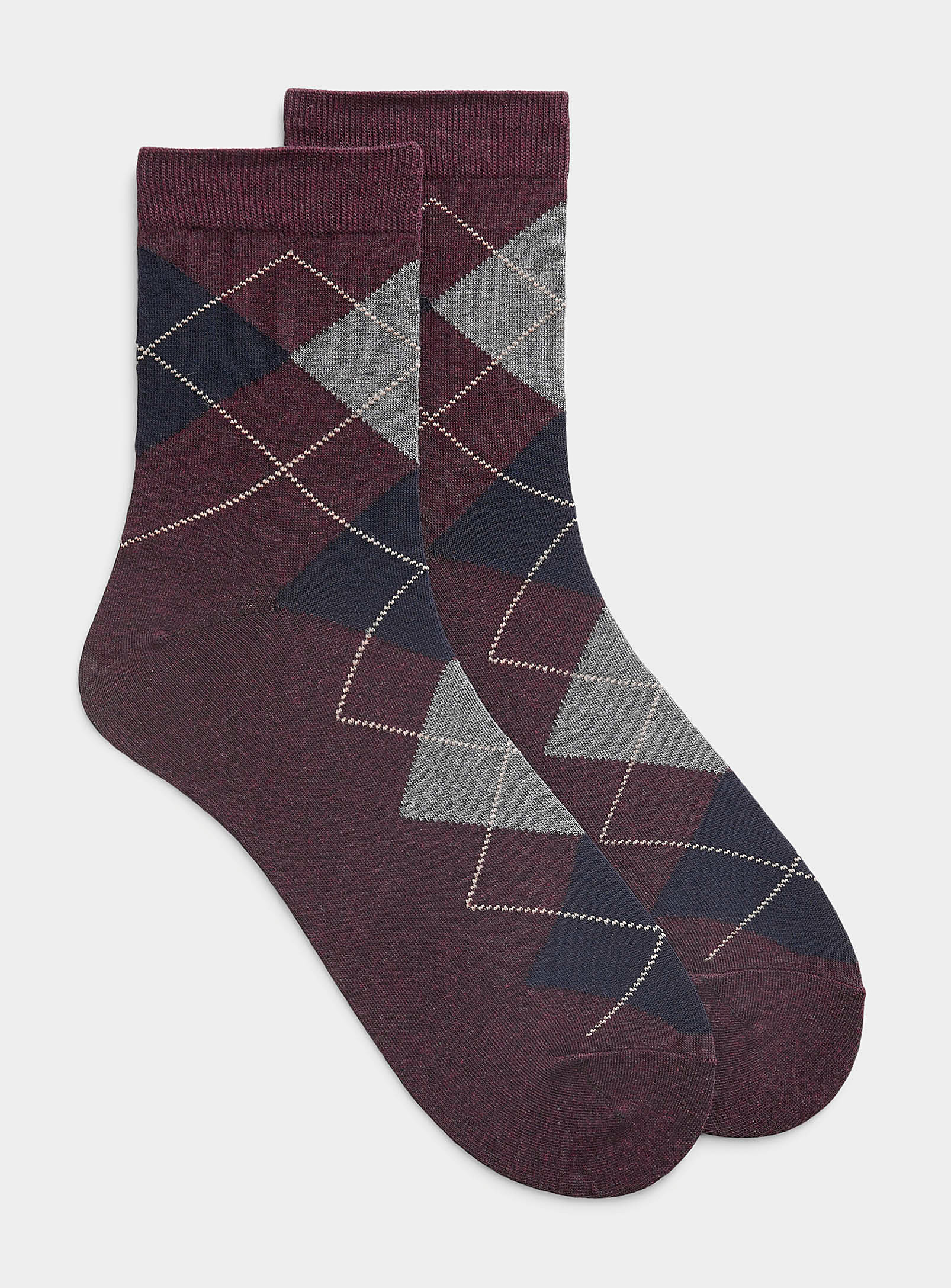 Le 31 - Men's Burgundy diamond sock