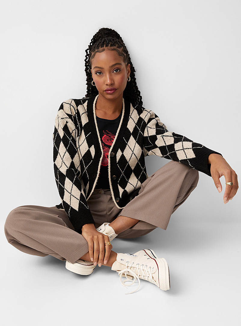 Diamond knit cardigan | Twik | Shop 