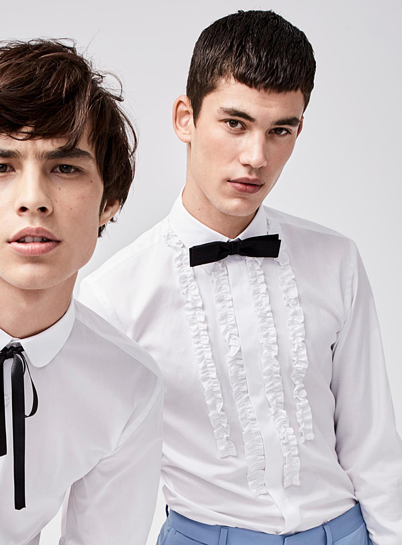 Retro ruffle tuxedo shirt Modern fit | Le 31 | Shop Men's Semi-Tailored Dress  Shirts | Simons