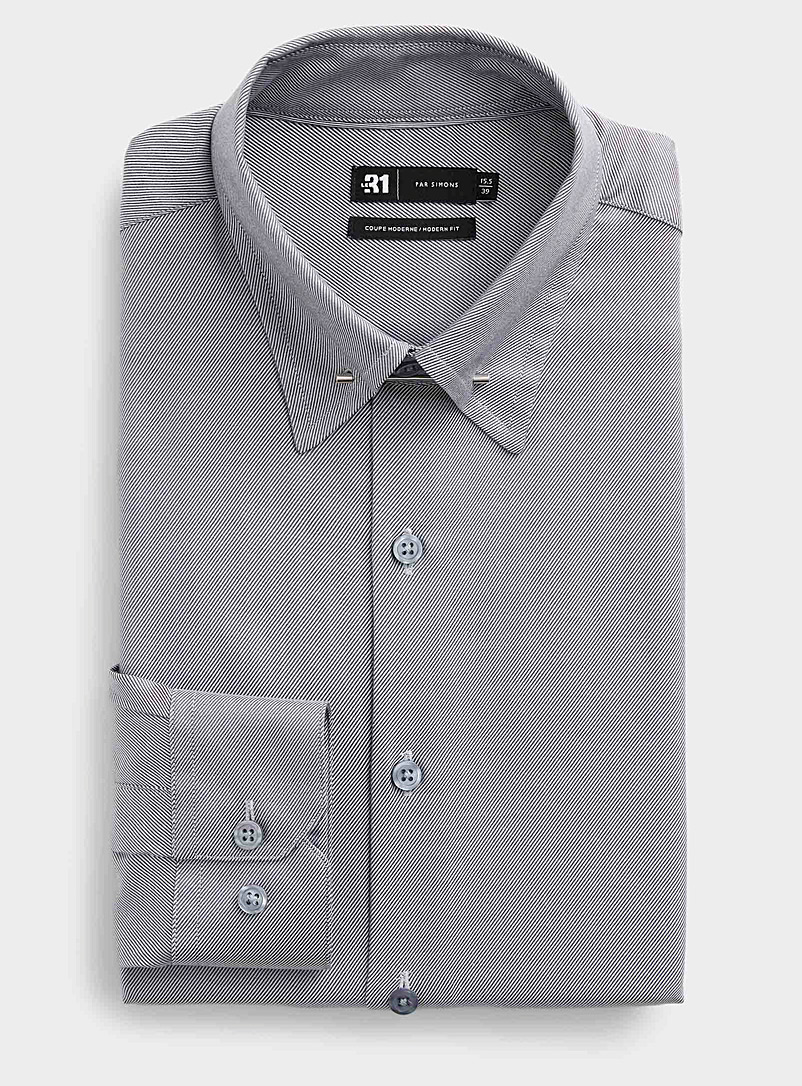 Le 31: La chemise col épinglette Coupe moderne Oxford pour homme
