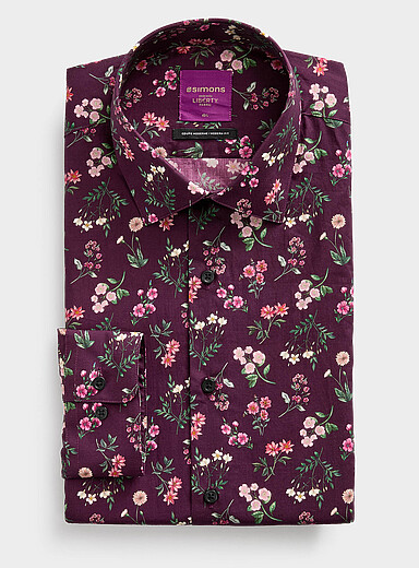 La chemise fleurs aquarelle Liberty Coupe moderne <b>Faite d'un tissu Liberty Fabric</b>