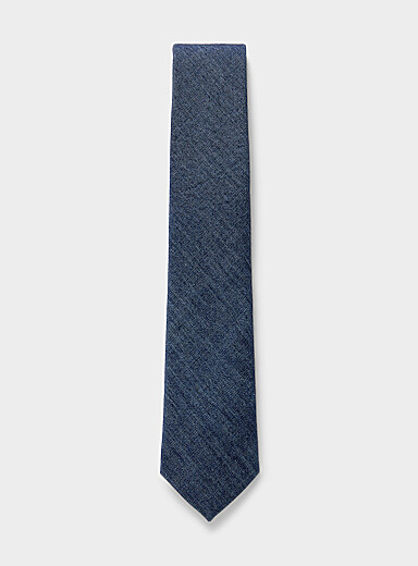 Denim-look tie