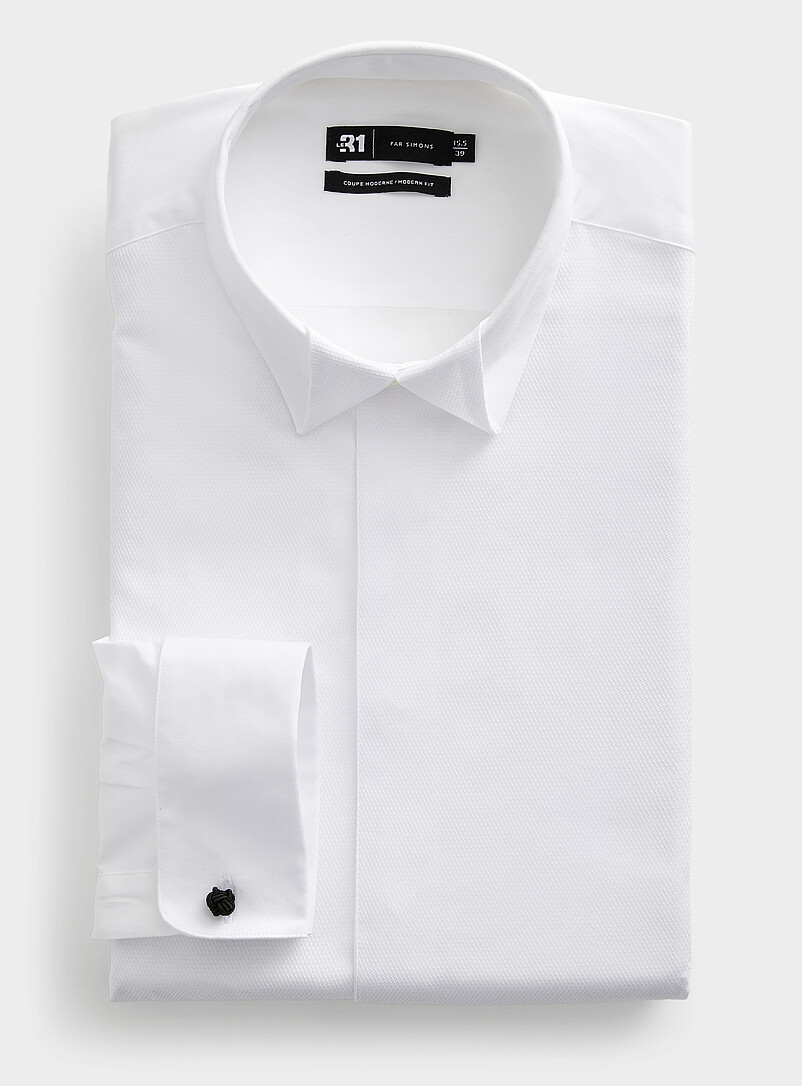 Origami-collar tuxedo shirt Modern fit product image 2