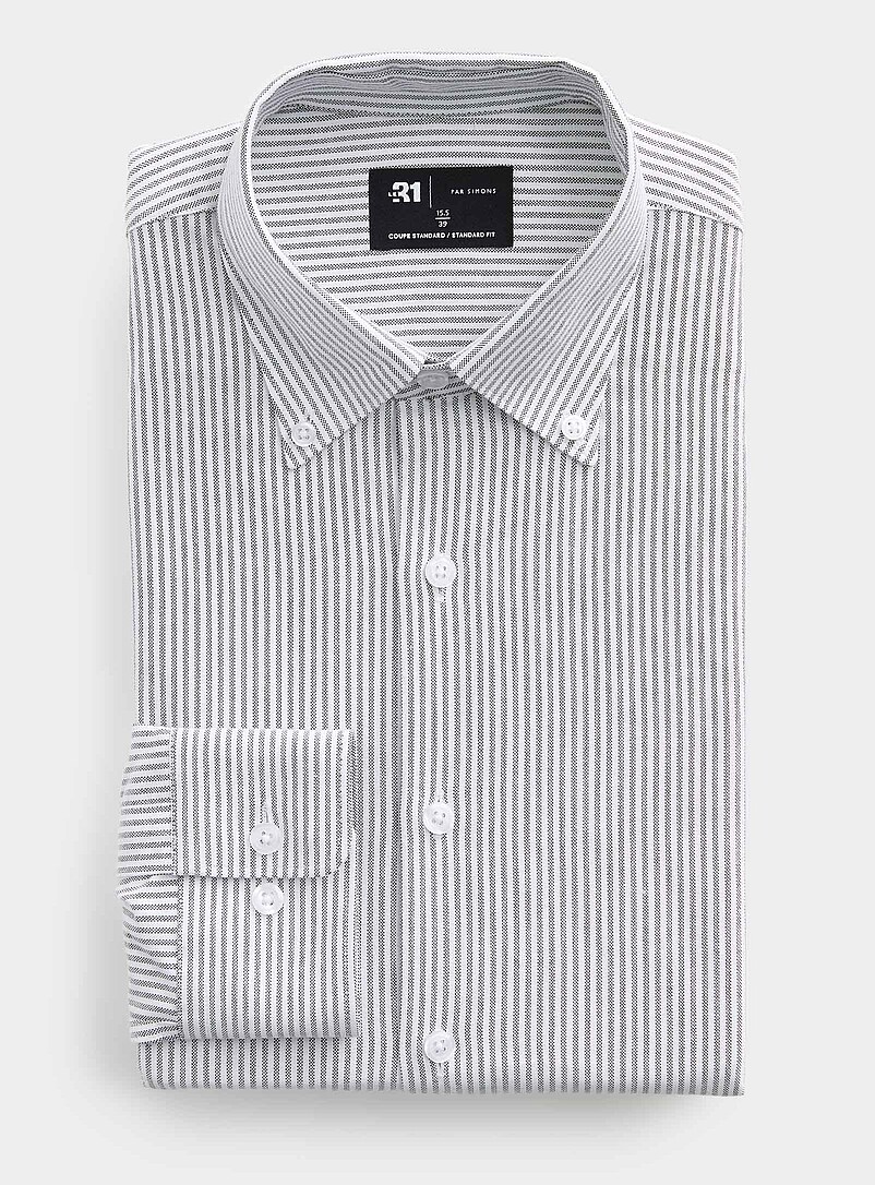 Vertical-stripe Oxford shirt Standard fit product image (primary)