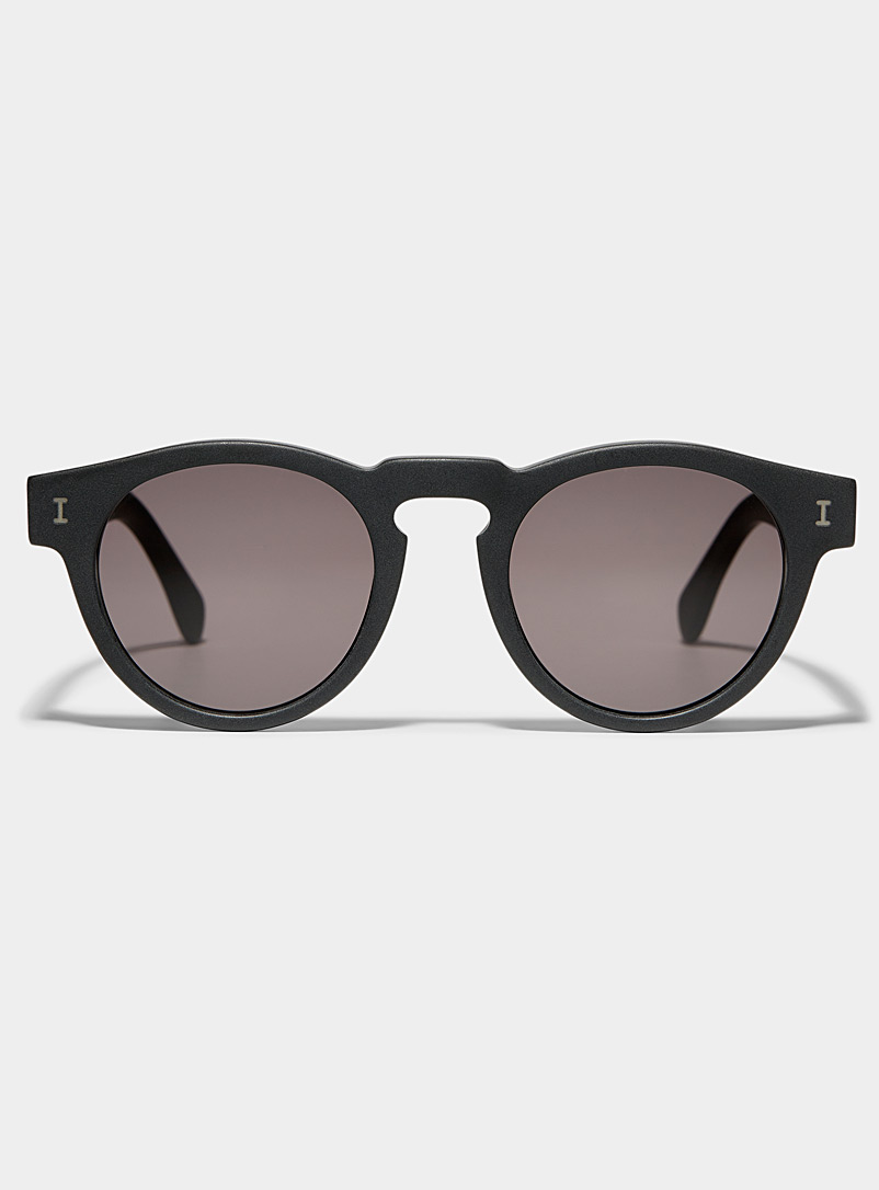 Illesteva Black Leonard round sunglasses for women