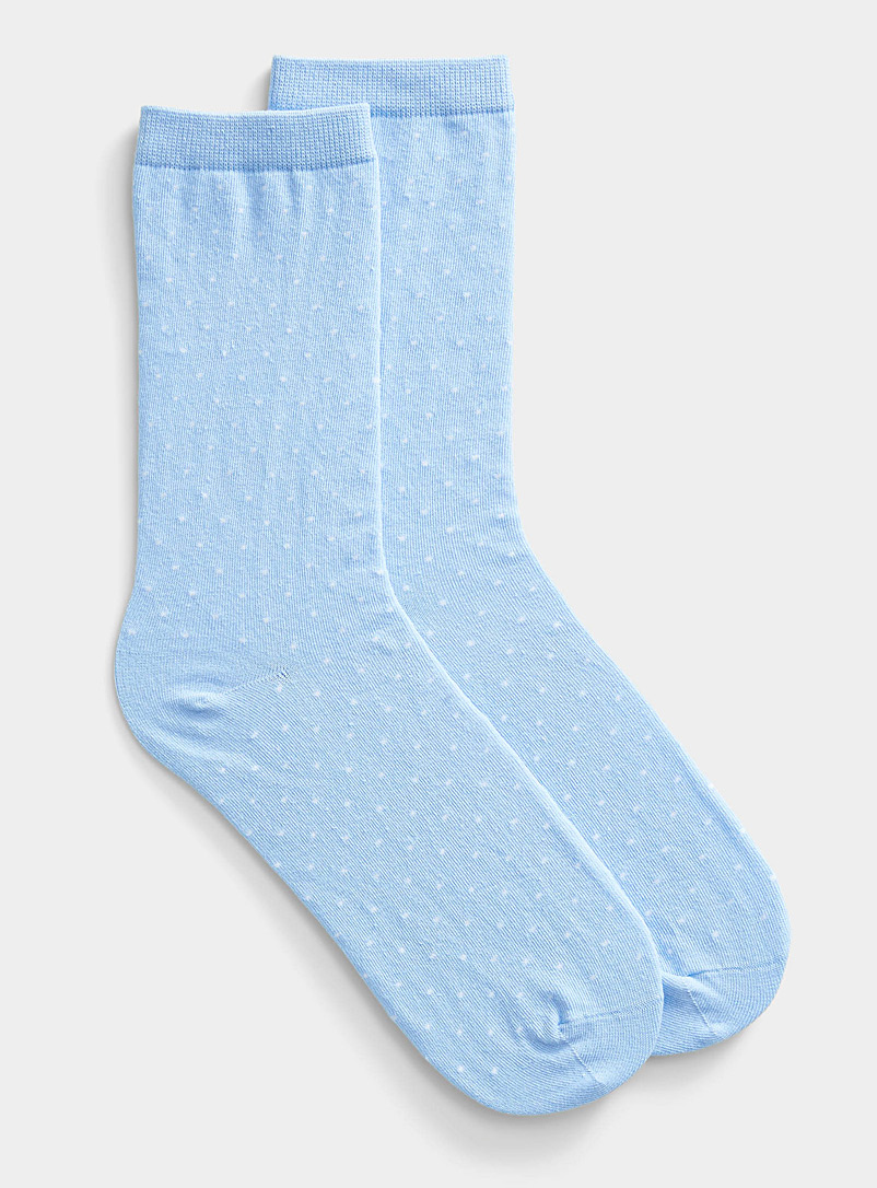 Simons Assorted Organic cotton mini dot socks for women