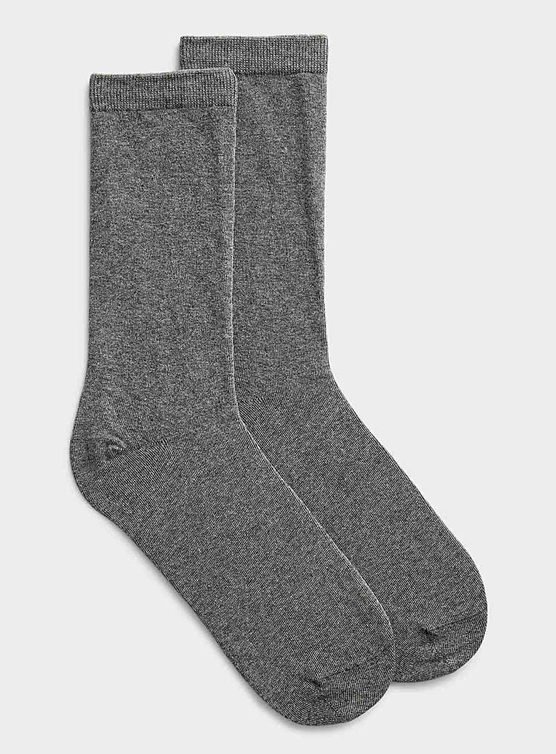 Simons Charcoal Organic cotton sock for women