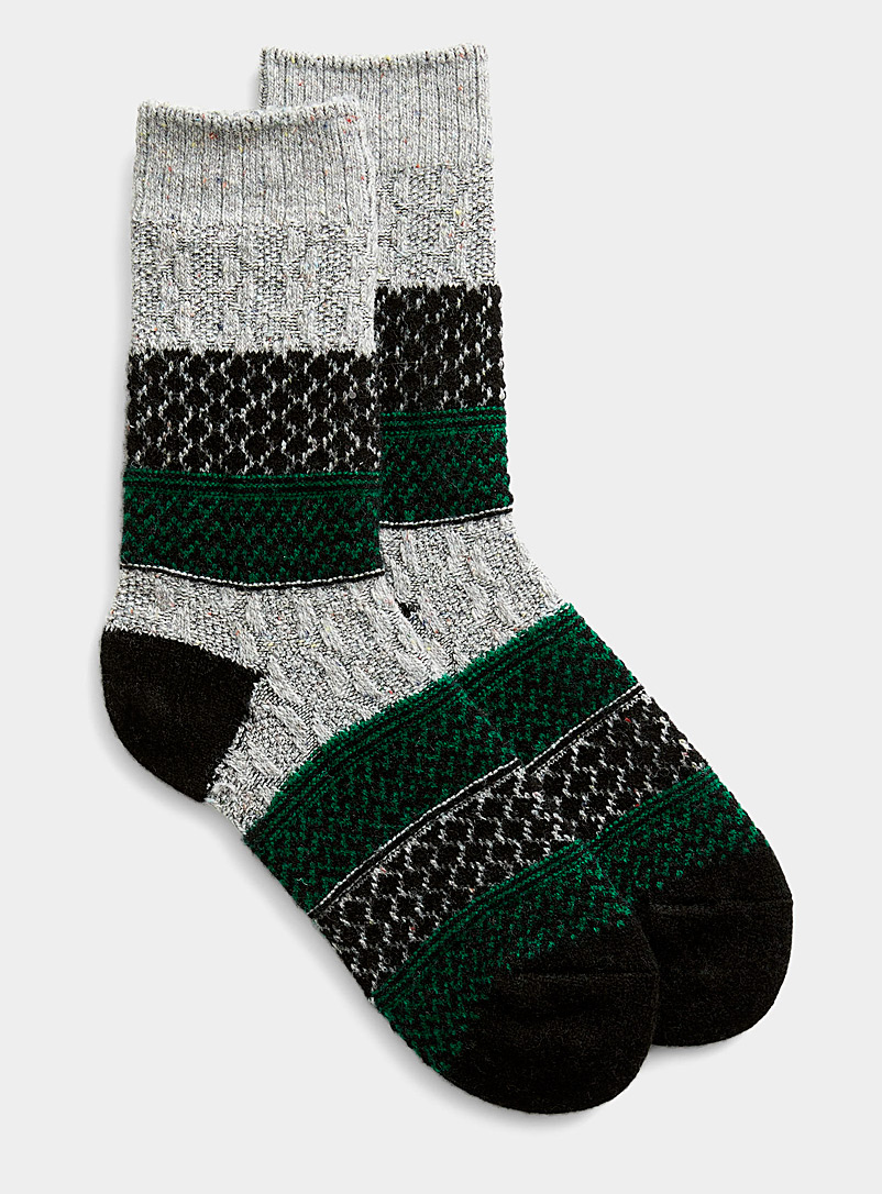 Simons Assorted Multi-pattern merino wool sock for women