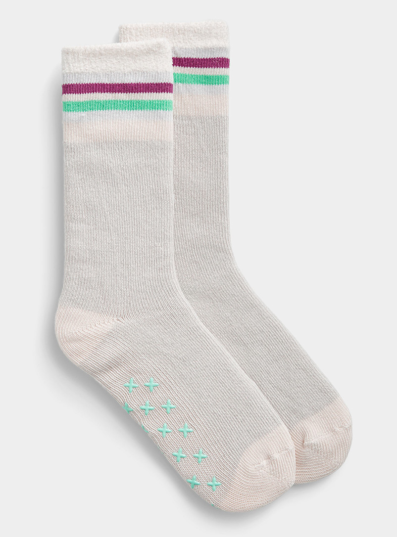 Simons Charcoal Organic cotton cozy worker sock for women
