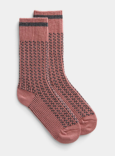 Mini-pattern sheer socks