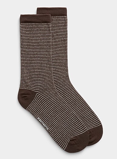 La chaussette fines rayures