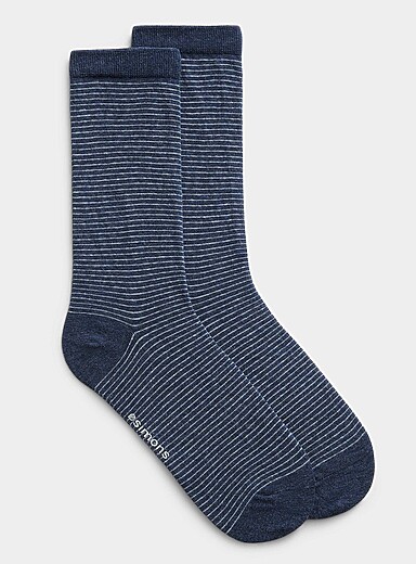 La chaussette fines rayures