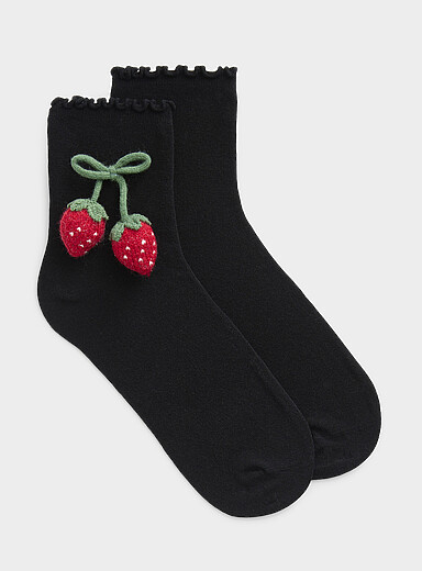 La chaussette cheville accent 3D